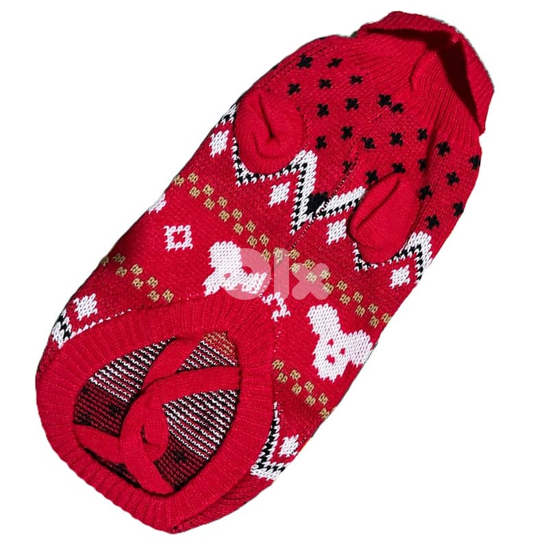 Winter Sweater for X-Small Dogs - Red 1