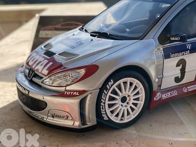 peugeot rally wrc scale 1/18 diecast model car