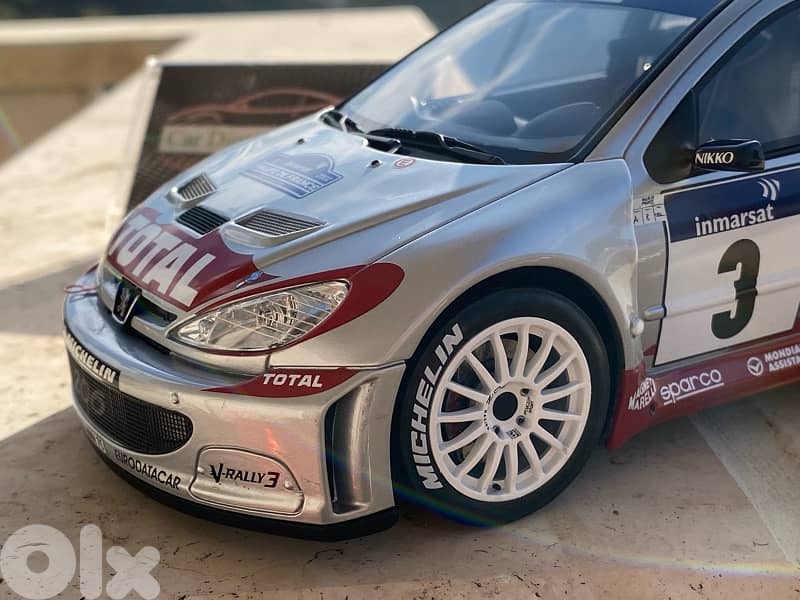 peugeot rally wrc scale 1/18 diecast model car 0