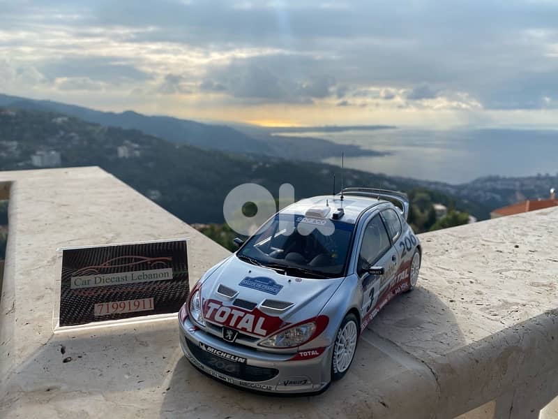 peugeot rally wrc scale 1/18 diecast model car 1