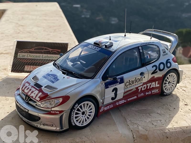 peugeot rally wrc scale 1/18 diecast model car 4