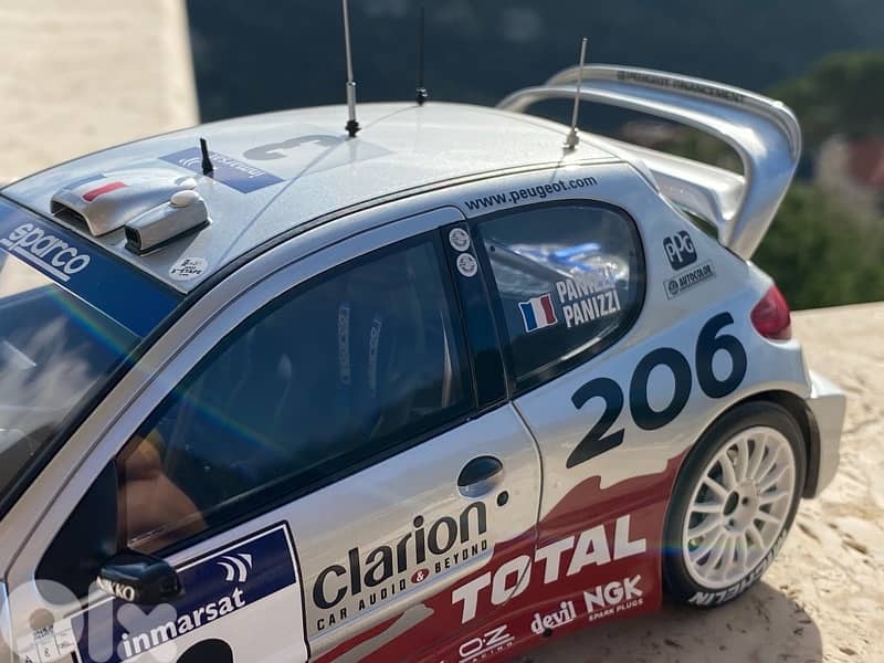 peugeot rally wrc scale 1/18 diecast model car 6