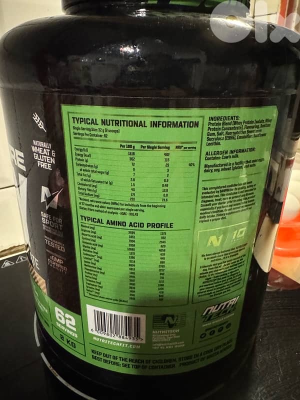 whey isolate mutritech usa 62 servings vanilla flavor 4