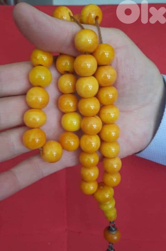 عقد ومسبحتين مخروطين من العقد كوربا منمش مغلف 2