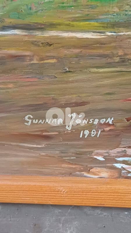 لوحة رسم زيتي اوروبية 6