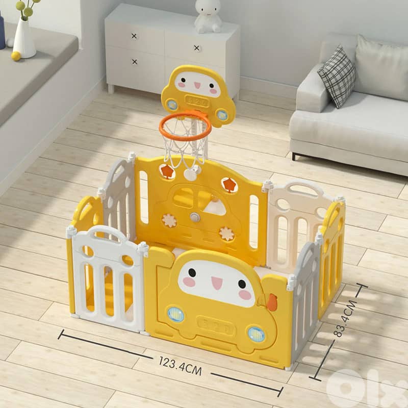Happy Car Baby Playpen - حاجز لعب للأطفال 1