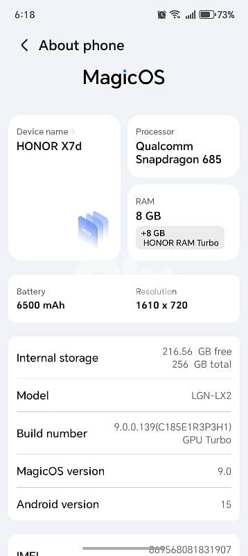 honor x7d for sell 140$ WhatsApp 81492887 1