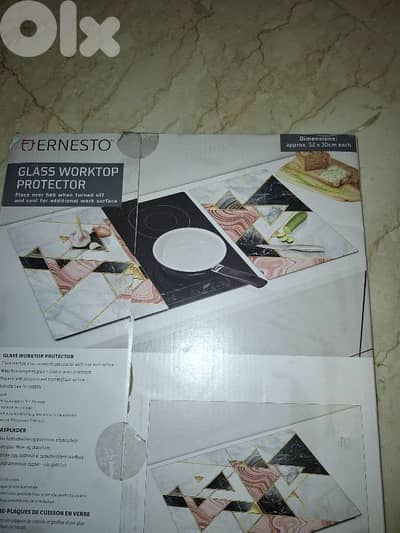 glass worktop protector . 52x30 cm