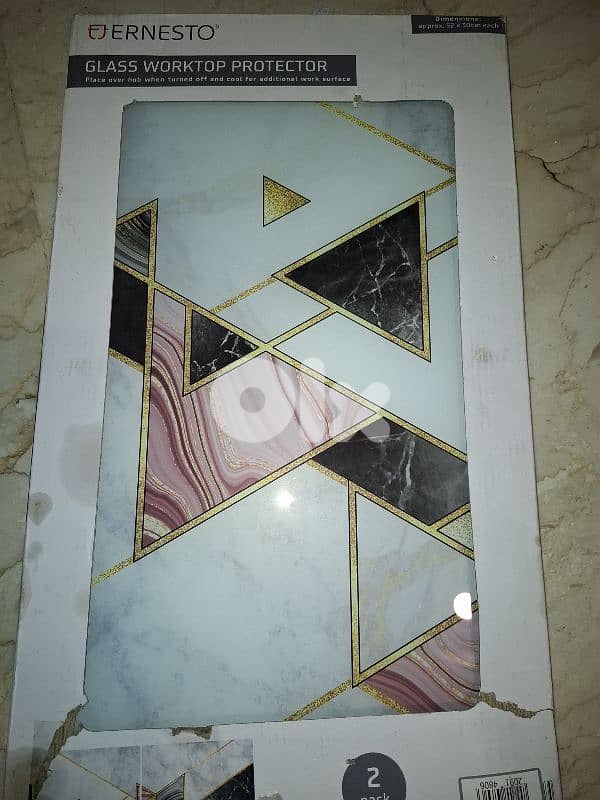 glass worktop protector . 52x30 cm 2