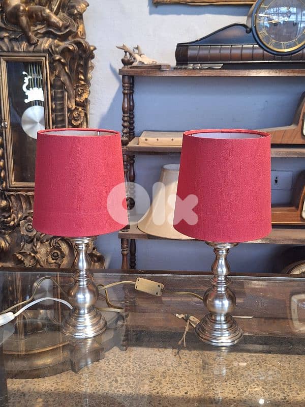 pair of brass english lamps 2