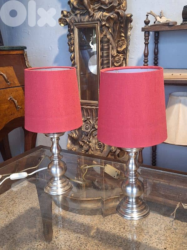 pair of brass english lamps 3