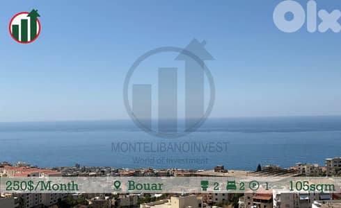 Apartment for Rent in Bouar with Open Sea View !!!