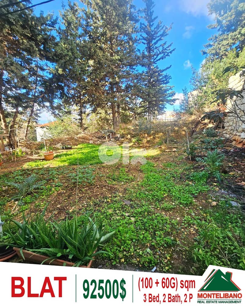 100 sqm Apartment For Sale in Blat (بلاط) with 60 sqm Garden 0