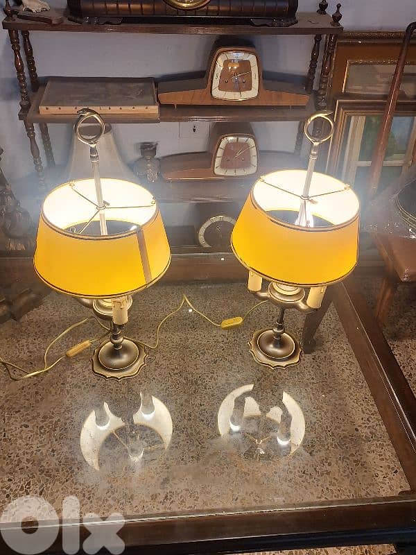 pair of bronze french lamps 3
