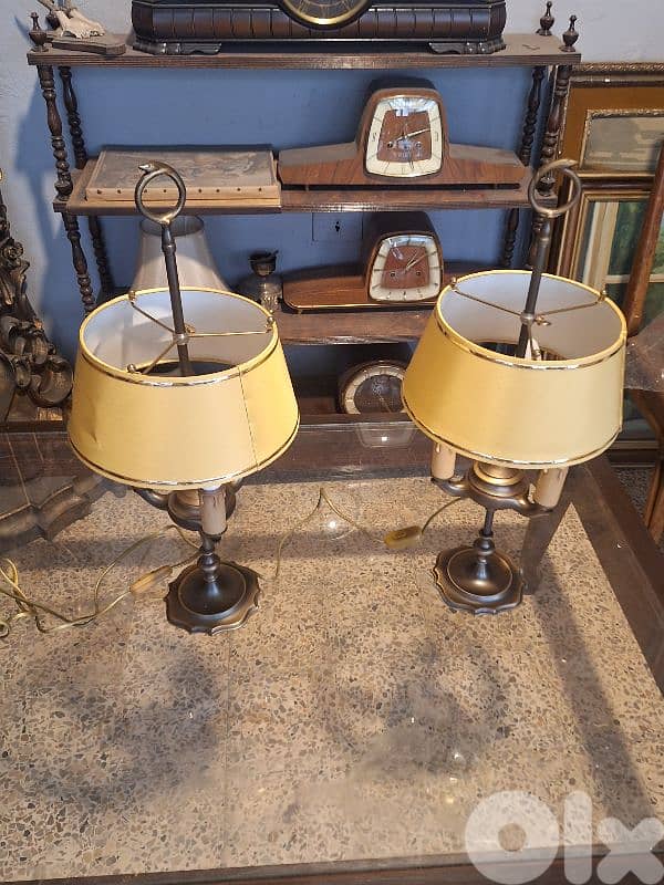 pair of bronze french lamps 5