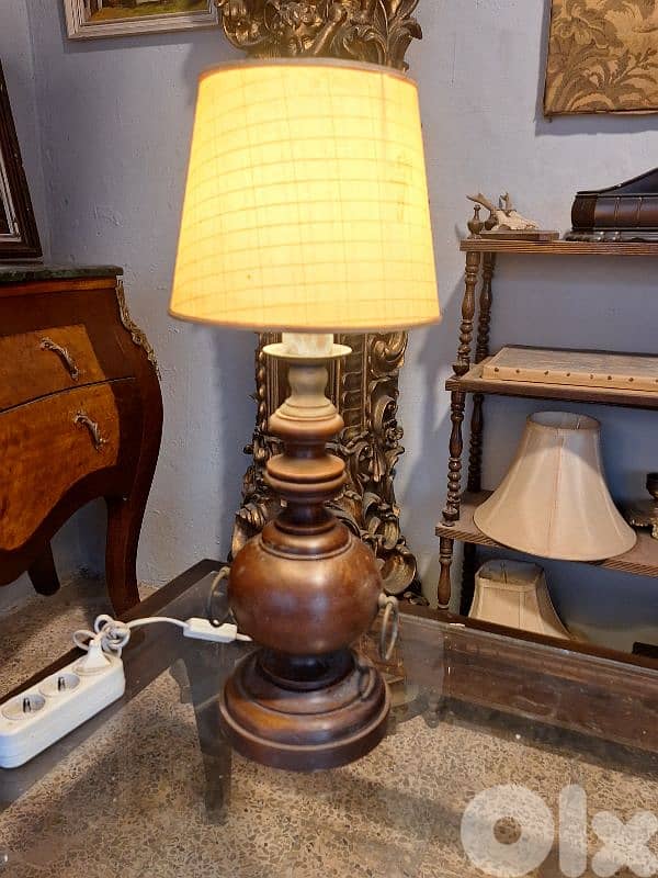 large wooden lamp 0