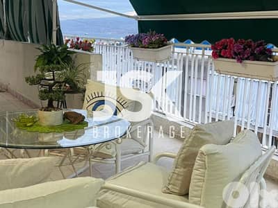 L19923-Apartment with Terraces & Sea View For Sale in Achrafieh, Sayde