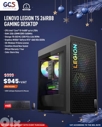 Lenovo Legion T5 26IRB8 Gaming Desktop