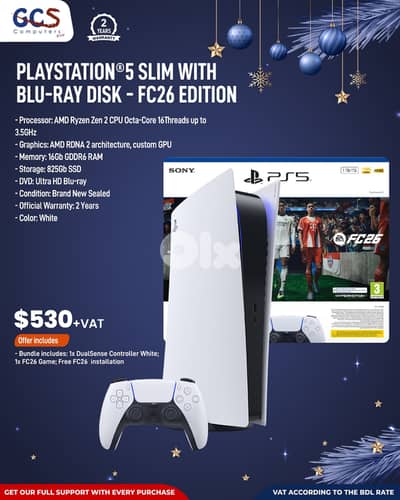 PlayStation®5 Slim With Blu-Ray Disk - FC26 Edition