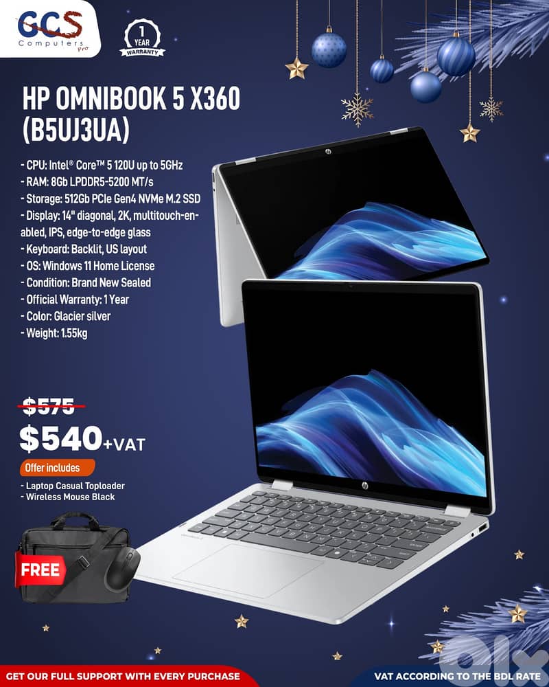 HP Omnibook 5 x360 (B5UJ3UA) 0