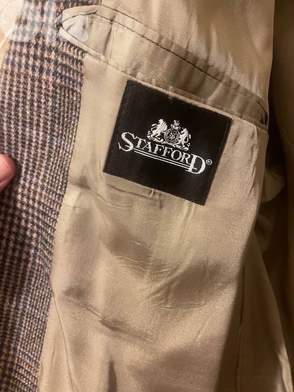 STAFFORD blazer size 56 brown 5