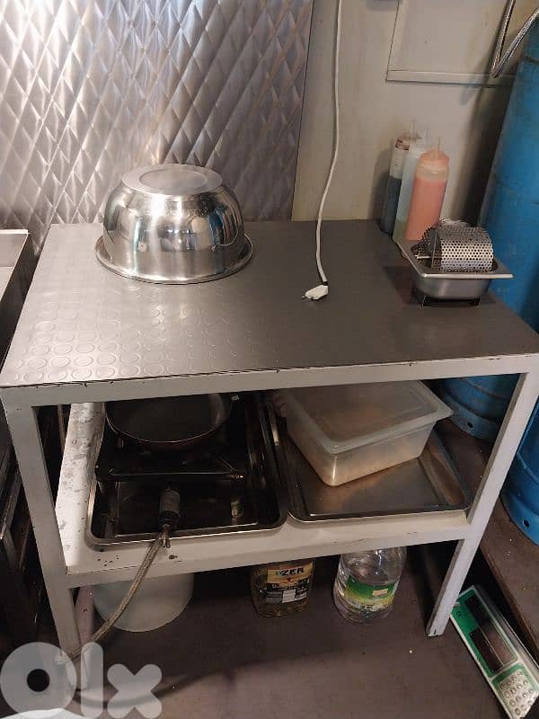 عدة مطعم كاملة للبيع grill fryer hood 8