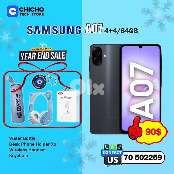Samsung A07 4+4/64gb 0
