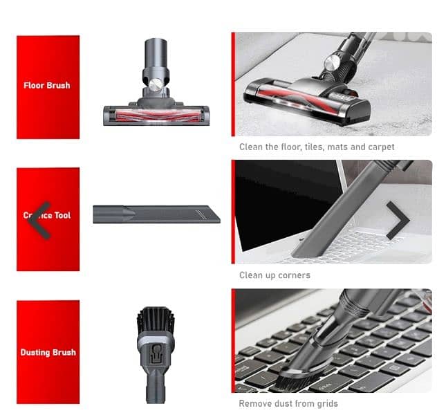 rechargeable cordless vacuum stick DESSINI مكنسة 1