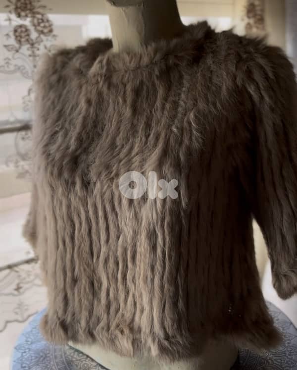 REAL MINK CROPPED TOP WORN ONCE 0