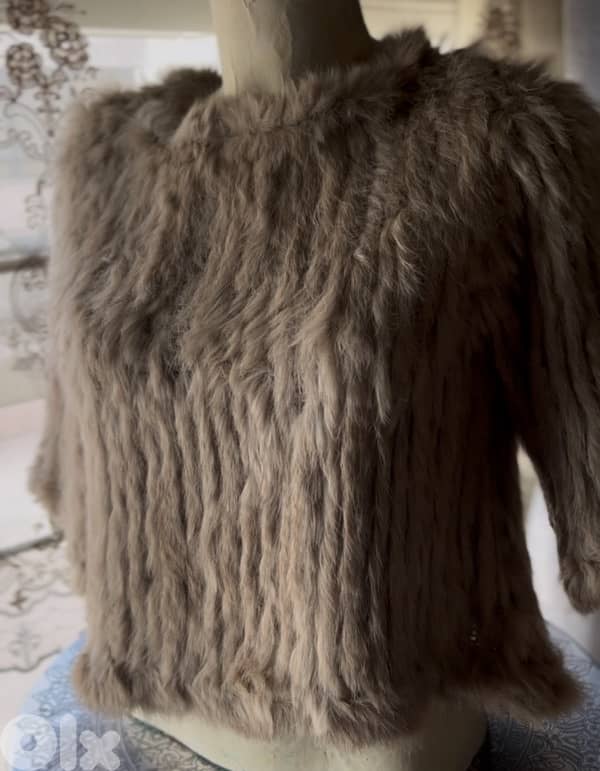 REAL MINK CROPPED TOP WORN ONCE 4