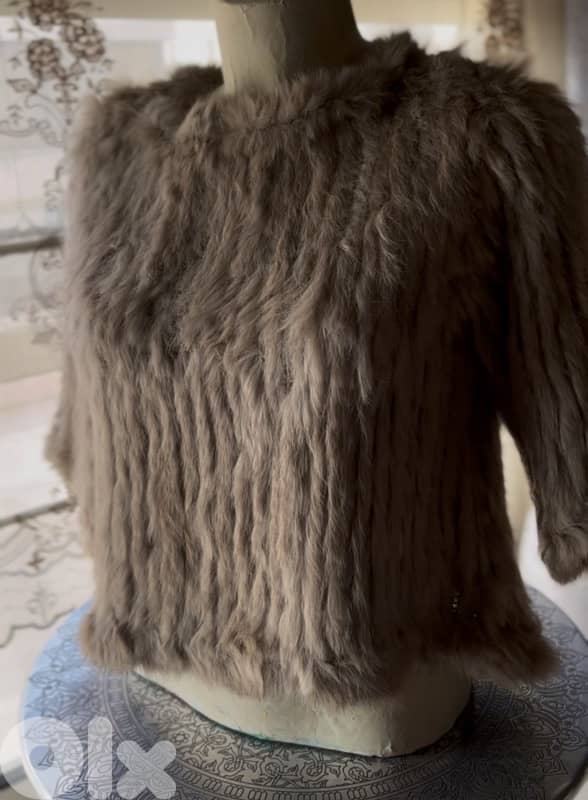 REAL MINK CROPPED TOP WORN ONCE 6