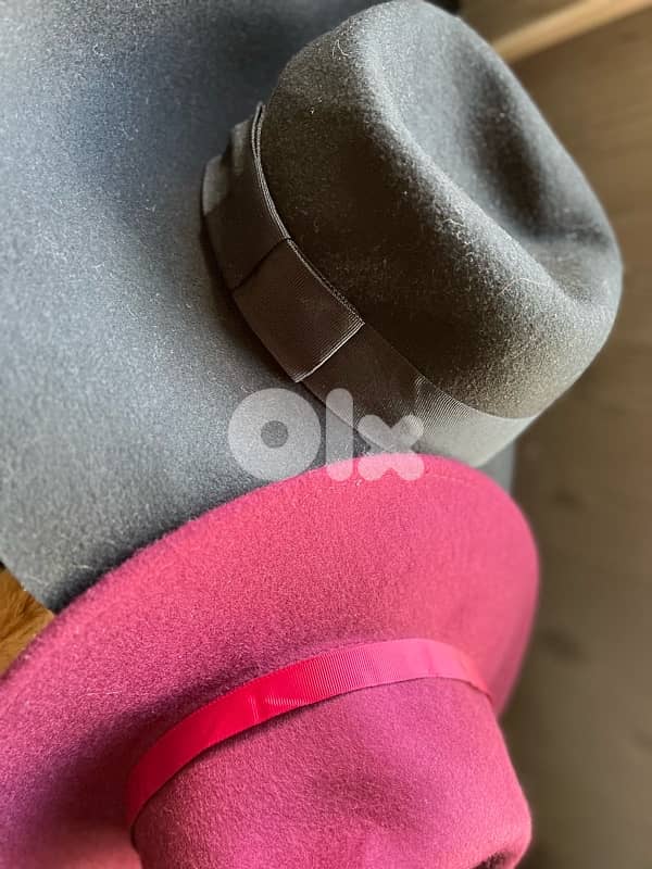 RIVER ISLAND NEW felt fedora hats 1
