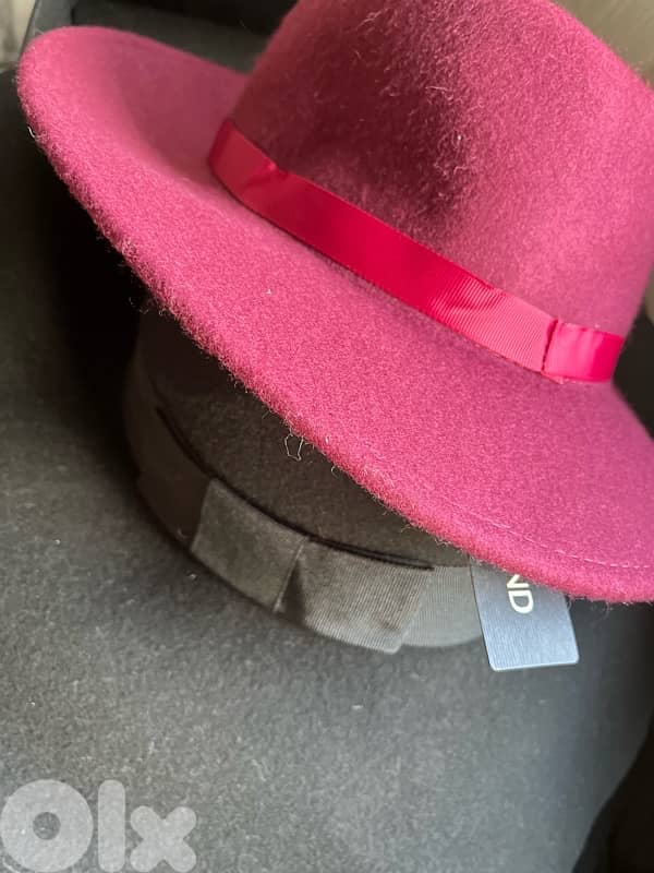 RIVER ISLAND NEW felt fedora hats 8