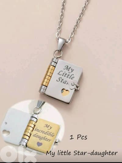 Book Necklace for Daughter