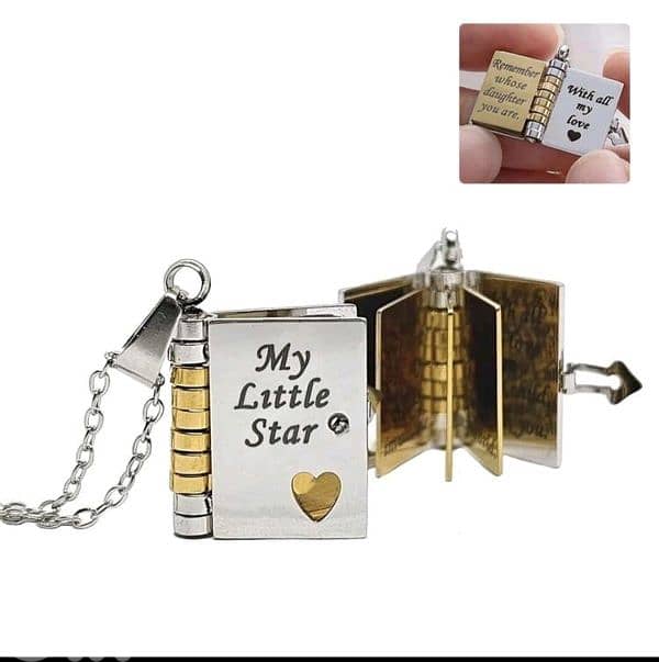 Book Necklace for Daughter 2