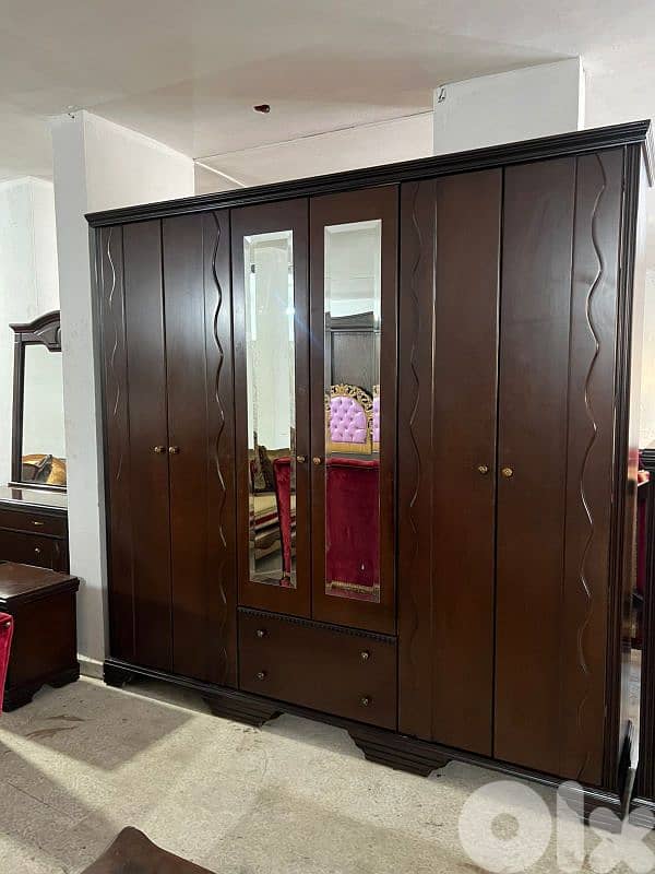 اوضة نوم شغل توصاية خشب زان ولاتي ملبسة قشر 6