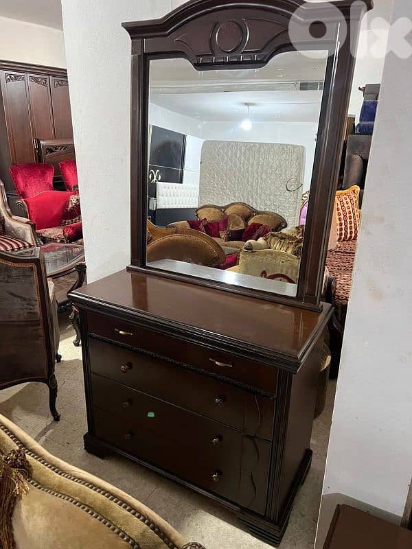 اوضة نوم شغل توصاية خشب زان ولاتي ملبسة قشر 8