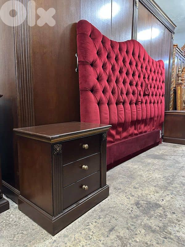 اوضة نوم خشب زان ولاتي كلا ملبسة قشرة زان خزانة 3 امتار 1