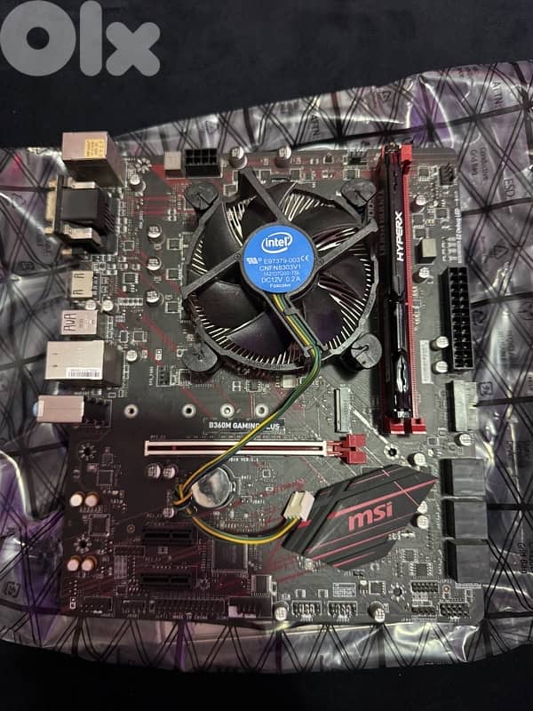 motherboard with cpu and ram 1