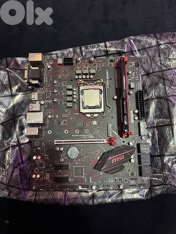 motherboard with cpu and ram 2