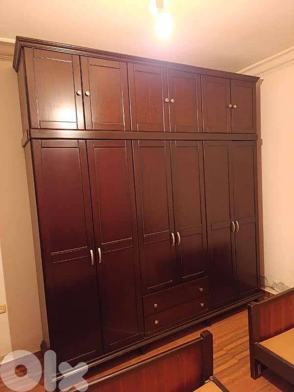 اوضة نوم طابقين تختين خشب زان ولاتي ملبسة قشر زان 0