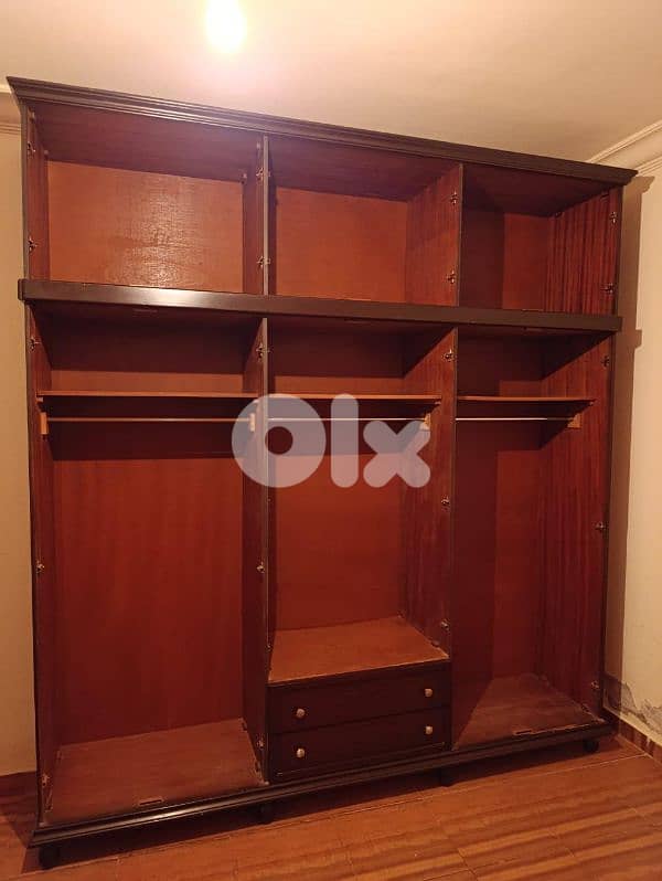 اوضة نوم طابقين تختين خشب زان ولاتي ملبسة قشر زان 2