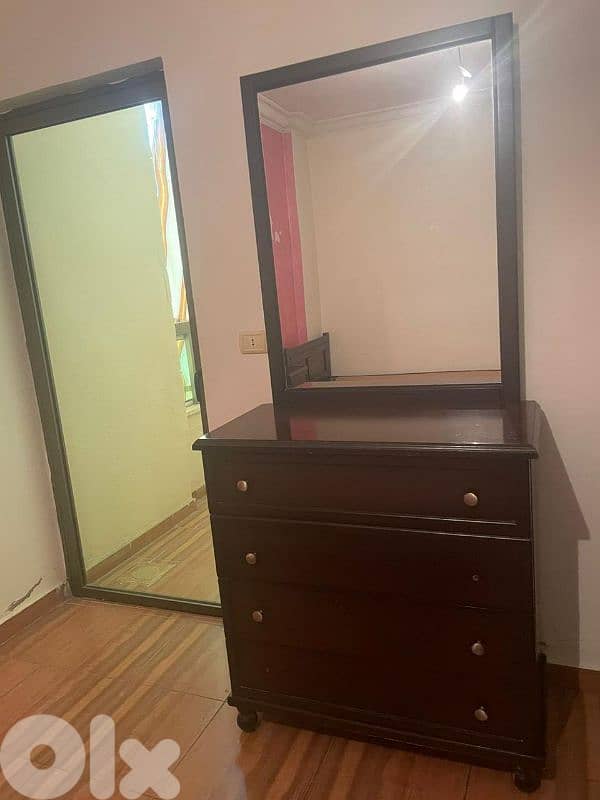 اوضة نوم طابقين تختين خشب زان ولاتي ملبسة قشر زان 5