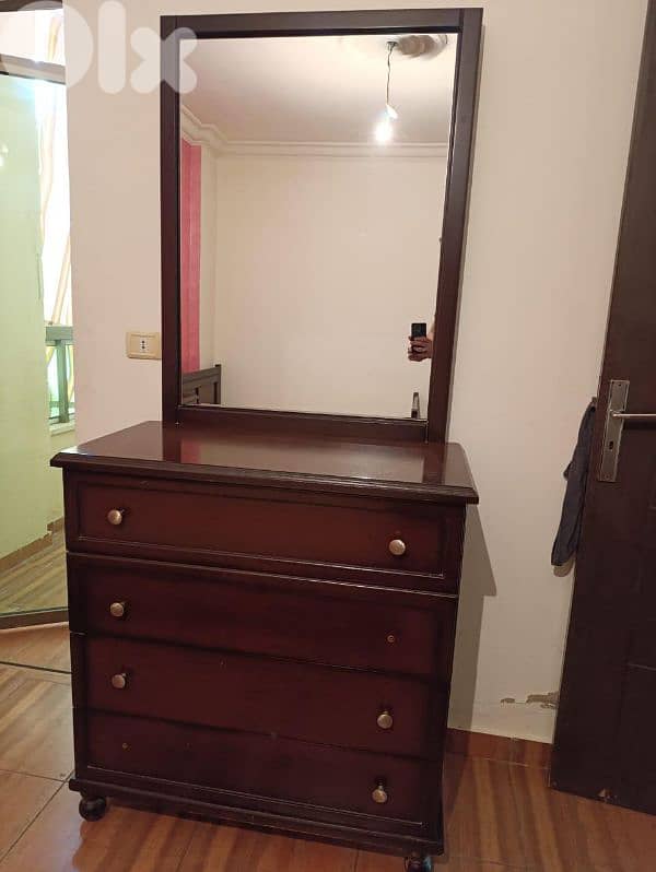 اوضة نوم طابقين تختين خشب زان ولاتي ملبسة قشر زان 6