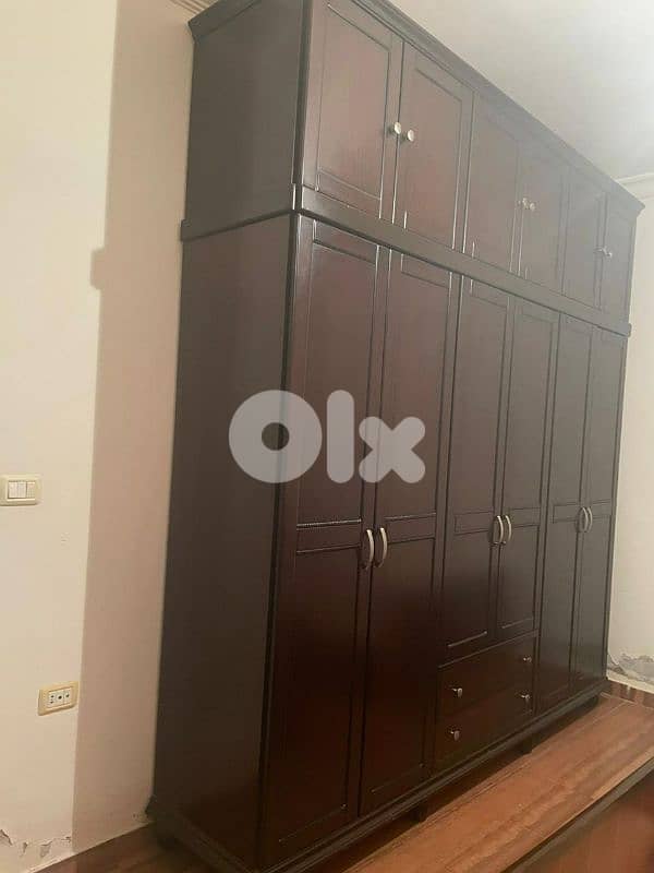 اوضة نوم طابقين تختين خشب زان ولاتي ملبسة قشر زان 9