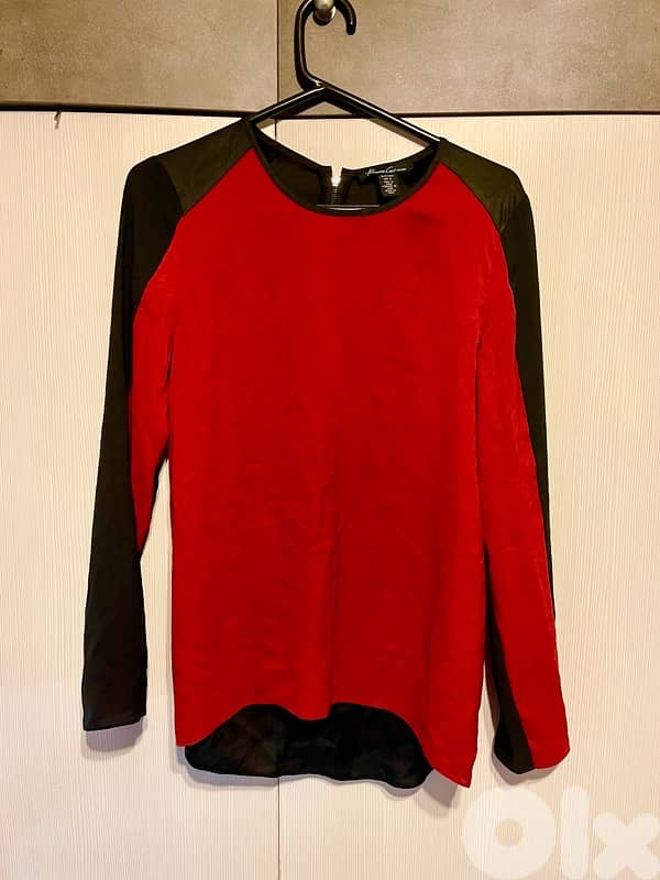 kenneth Cole red bordeaux top 1