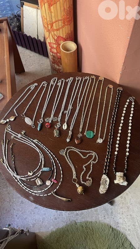 Necklaces earrings rings 1