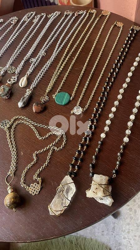 Necklaces earrings rings 3