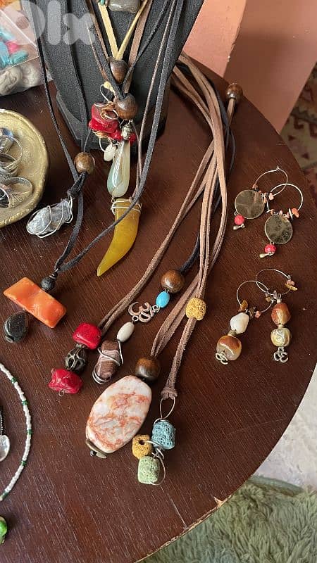 Necklaces earrings rings 4