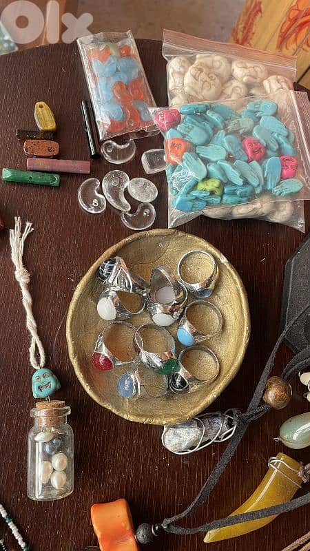 Necklaces earrings rings 6